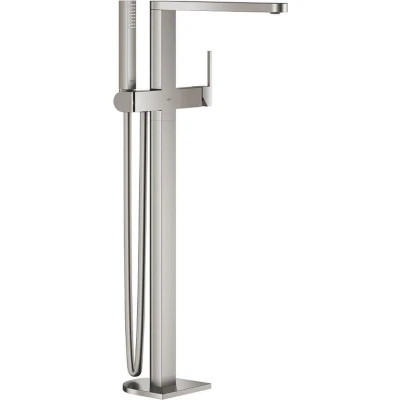 Afbeelding van GROHE Plus Badmengkraan vrijstaand met handdouche supersteel (RVS) 23846DC3