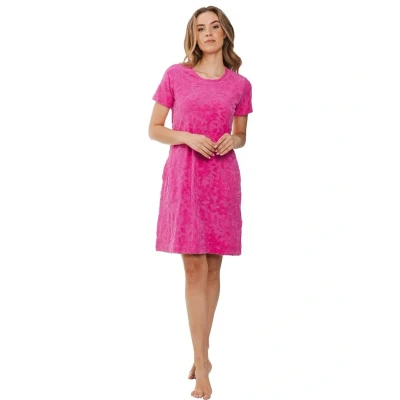 Afbeelding van Dames Nachthemd Rebelle Full Bloom Badstof Roze Maat 36