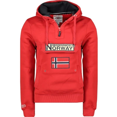Afbeelding van Geographical Norway Gymclass Sweatshirt met capuchon voor heren, Rood