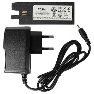 Afbeelding van vhbw 2 stuks oplaadset. vervangt Gibson GBP 452050, 042030 voor afstelsysteem batterij, oplader