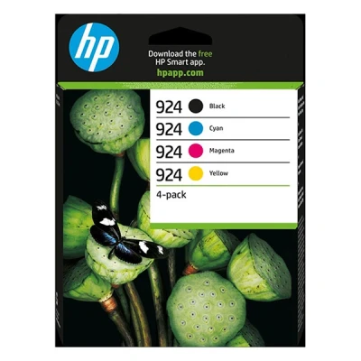 Image de HP Pack De 4 Cartouches Authentiques 924 Cmjn (6c3z1ne#301)