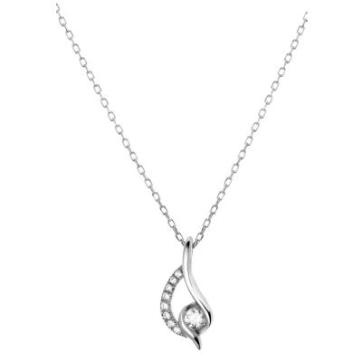 Afbeelding van Lucardi Ketting silvercoloured, Dames, Maat: 45, Silver/coloured
