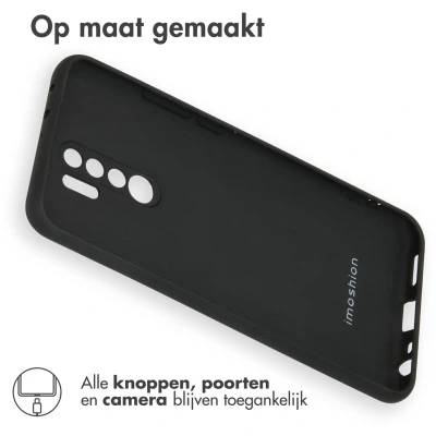 Afbeelding van iMoshion Hoesje Geschikt voor Xiaomi Redmi 9 Siliconen Color Backcover Zwart