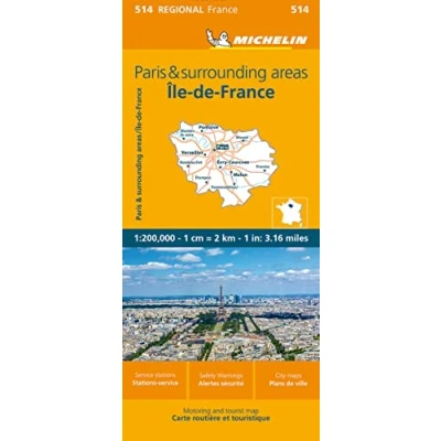 Afbeelding van Ile de France Michelin Regional Map 514