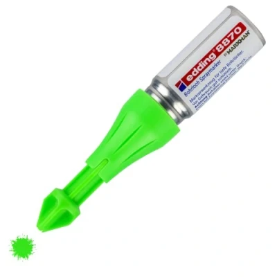 Afbeelding van edding Marxman 8870 boorgatmarker 1 marker neongroen gatmarkering tot 50 mm diepte fluorescerende krijtverf