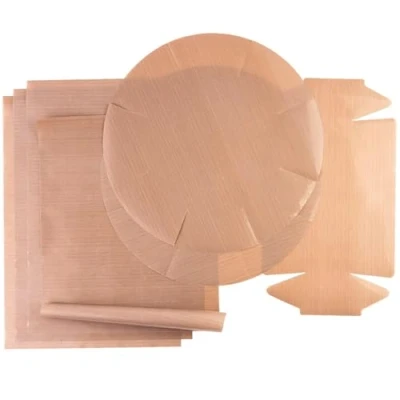 Afbeelding van GOURMEO Permanente bakfolie, Set van 7, 4 x rechthoekig 32 46 cm, 2 springvorm, 1 bakvorm, op maat te snijden en vaatwasmachinebestendig, herbruikbaar bakpapier 7er