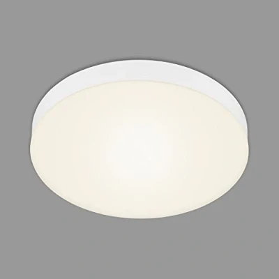 Afbeelding van Briloner Leuchten FLAME LED opbouwarmatuur frameloos metaal kunststof wit 21W 3000K Ø 28,7cm