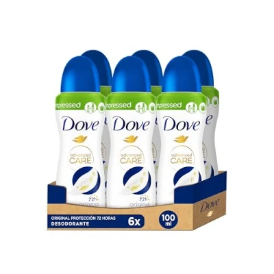 Afbeelding van Dove Advanced Care Original Compressed anti transpirant deodorant beschermt 72 uur tegen lichaamsgeur en okselvocht Skin Hydration Technology 100 ml