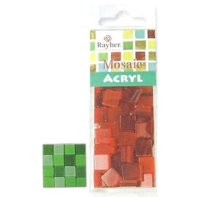 Image de Mosaïque acrylique, 1x1 cm, transparente Jade