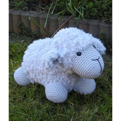 Afbeelding van Haakpakket Funny Furry Sheep Soft grijs