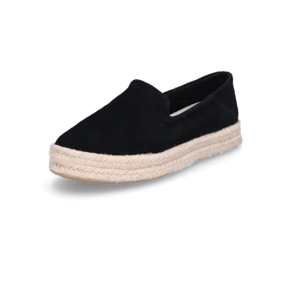 Afbeelding van TOMS Carolina Espadrilles, Dames, Maat: 36, Black Veloursleer