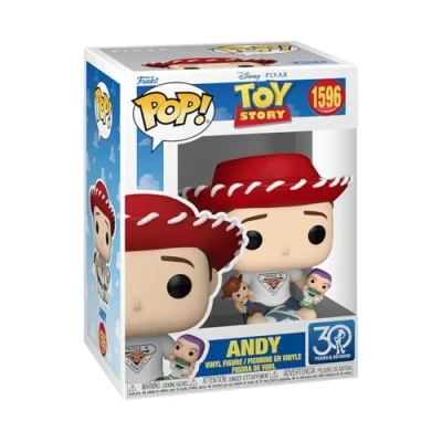 Afbeelding van Funko Pop ! Disney : Toy Story 30th Andy Davis Le monde des Jouets Figurine en vinyle de collection Idée cadeau Produit officiel pour enfants et adultes Movies Fans