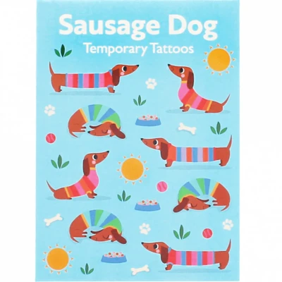 Afbeelding van Rex london tattoos sausage dog