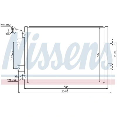 Afbeelding van Nissens Airco condensor 940077