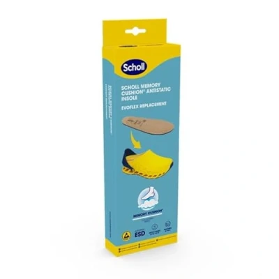 Afbeelding van SCHOLL Memory Cushion Antistatic Insole Evoflex Taupe Unisex Inlegzolen Maat 44