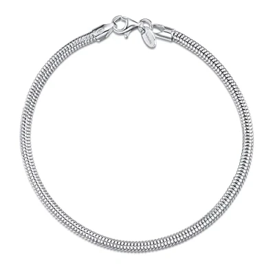 Afbeelding van Amberta Sieraden Echt 925 Sterling Zilver Armband Belcher Jasseron Schakelarmband Bedelarmbanden voor Vrouwen en Man Unisex Lengte: 20cm