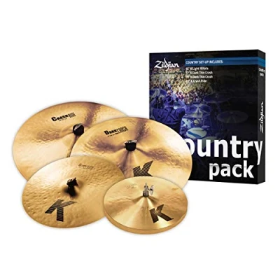 Afbeelding van Zildjian K Country Pack Boxset Bekkenset met 15 hihat/17 crash/19 crash/20 ride