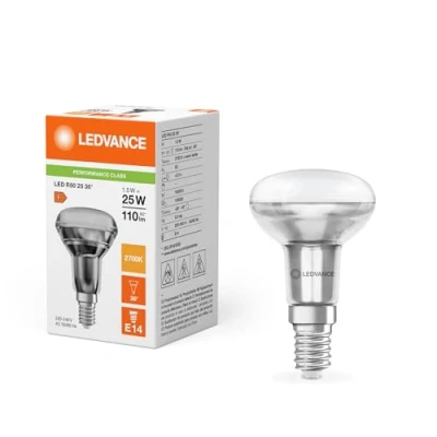 Afbeelding van Ledvance Performance LED Spot E14 R50 1.5W 110lm 36D 827 Zeer Warm Wit Vervangt 25W