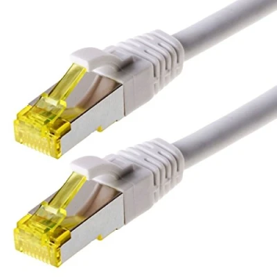 Afbeelding van Cat6a S/FTP PIMF LSZH wit 20 meter Netwerkkabel Computerkabel Kabel