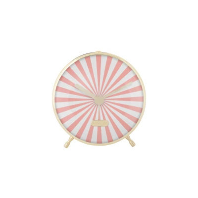 Afbeelding van Karlsson Wekker Candy Swirl Flamingo pink &amp; white