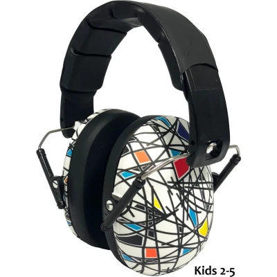 Afbeelding van Banz Kidz Earmuffs Design Squiggle (2 10 jaar)