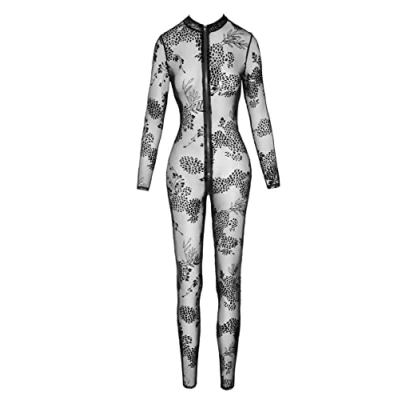 Afbeelding van Catsuit Fluwelen Flockprint