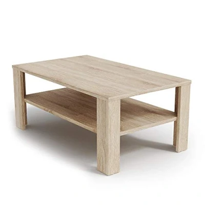 Afbeelding van Vicco Salontafel Sonoma eiken 100 x 60 cm woonkamertafel bijzettafel koffietafel