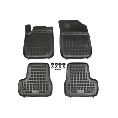 Afbeelding van REZAW PLAST 201213 Vloermatset Rubber voor en achter 4 Zwart Op maat gemaakt