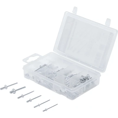 Afbeelding van BGS Popnagel assortiment Ø 2,4 4,8 mm 70 delig