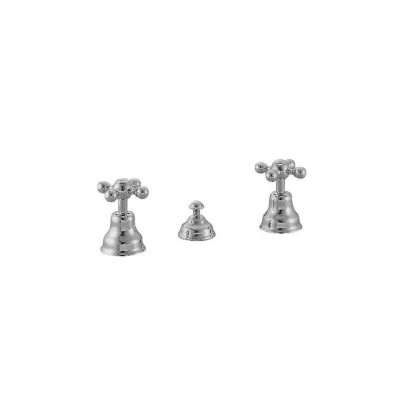 Afbeelding van Huber Victorian 3 gats Bidetmengkraan geen uitloop Goud AC9012102G