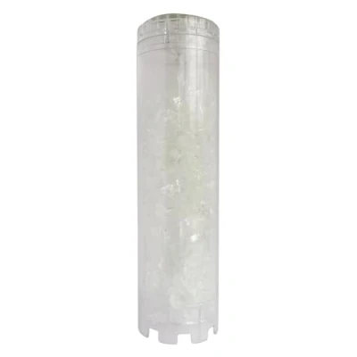 Afbeelding van AQUAWATER 104987 Antikalkcartridge van polyfosfaatkristallen Voor kom 9&quot; 3/4 Duur 12 m (1 jaar) Gemaakt in Frankrijk, grijs