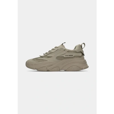 Afbeelding van Steve Madden dames Possession E sneaker met mesh details in de kleur Beige, maat: 38