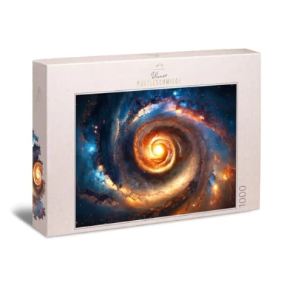 Afbeelding van Ulmer Puzzleschmiede Supernova puzzel 1000 stukjes Het spiraalstelsel als indrukwekkend ruimtemotief uit de puzzelcollectie universum, planeten, melkweg puzzelkwaliteit gemaakt in