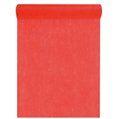 Image de SANTEX 5696 7 30, Chemin de table en intissé 25 METRES, Rouge