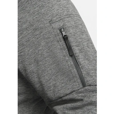 Afbeelding van Nike Performance Sweater met rits, Heren, Maat: XXL, Charcoal heather dark smoke grey black