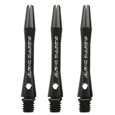 Afbeelding van ABC Darts Dart Shafts Aluminium Zwart Short 3 Sets (9 stuk)