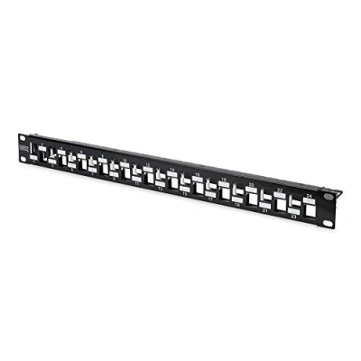 Afbeelding van Digitus DN 91412 24 poorten Netwerkpatchpaneel 483 mm (19) Zonder connectoren 1 HE Zwart
