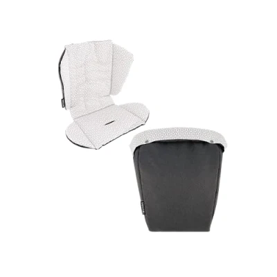 Afbeelding van Twistshake Set kinderwagenzitting en voetenzak voor kinderwagen toren, zwart 78487
