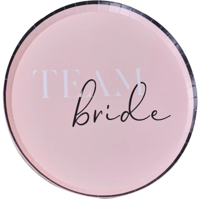 Afbeelding van Ginger Ray 8 Papieren Borden Team Bride