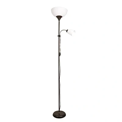 Afbeelding van BEL AIR HOME Vloerlamp Varese 2xE27 178cm Ideaal voor woonkamers en studio&#039;s Modern functioneel design Verstelbare leeslamp (bruin)