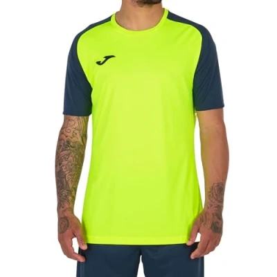 Afbeelding van Joma Academy IV Shirt Korte Mouw Heren Fluogeel / Marine Maat: 2XL 3XL