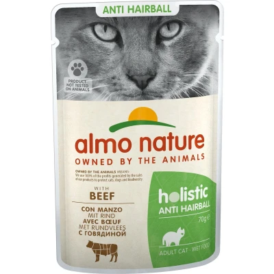 Afbeelding van Almo Nature Kat Anti Haarbal Rund 70 gr