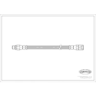 Afbeelding van CORTECO 19026437 Remslang Achteras 350 IVECO: DAILY 3