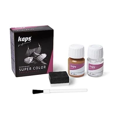 Afbeelding van Kaps super color leer &amp; kunstleer verf inc.cleaner (109) Gazelle Bruin 25ml