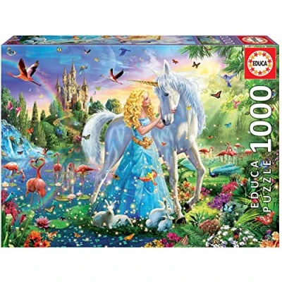 Image de EDUCA Puzzle 1000 La Princesse Et Licorne
