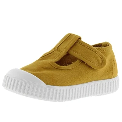 Afbeelding van Victoria 136625 KIDS sandaal 1915 geverfd katoen, milieuvriendelijk en 30% gerecycled, met klittenbandsluiting, uniseks, kinderen, Curry