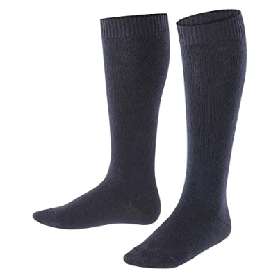 Afbeelding van Falke Comfort WOOL Kneehigh WARM Kniekousen voor kinderen, Maat: 27 30, Darkmarine