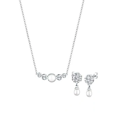 Afbeelding van Elli Jewerly SET Classic Oorbellen silvercolored, Dames, Maat: 45, Silver colored