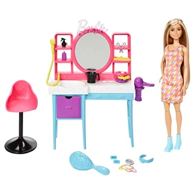 Afbeelding van Barbie Eindeloos Lang Haar Speelfigurenset