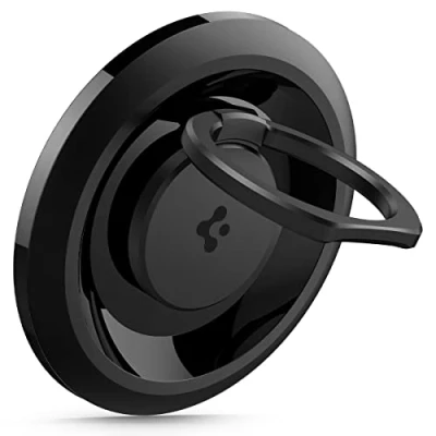 Afbeelding van Spigen O Mag Magnetische telefoonring voor MagSafe, 360 rotatie, telefoongrepen, compatibel met iPhone 15 Pro Max, Pro, 15, Plus, 14, 13 en 12 modellen, zwart